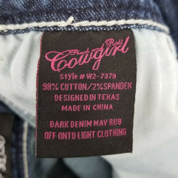 Rock & Roll Womens Blue Boyfriend Jeans Size 31X30 - Picture 7 of 10